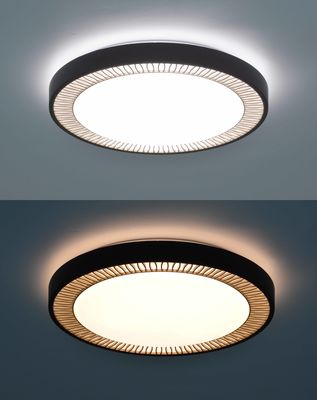1700lm IP20 110V Dimmable LED Ceiling Lamp 6500K Plastic Warm White