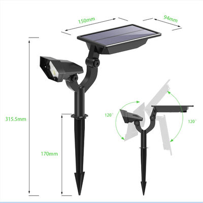 315mm 50W Integrated Solar Street Lights LED Wall Mounted 5000mA