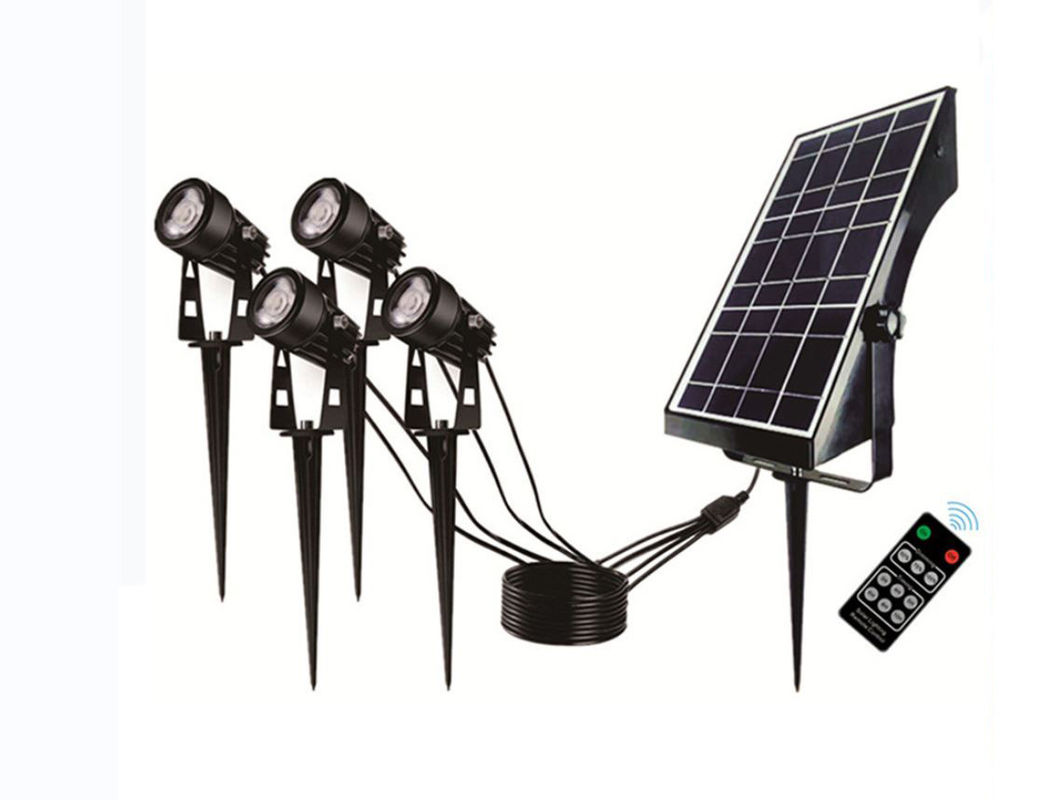 6000mAh 280lm Solar Powered Garden Lights Battery Wall Mounted Outdoor 6000K