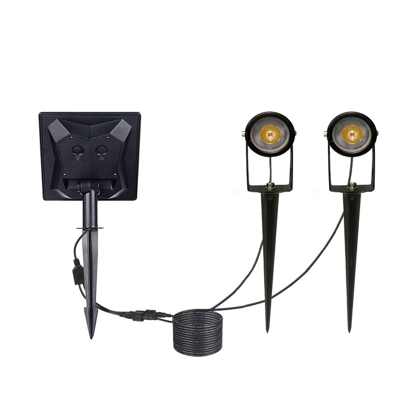 SMD2835 3600mAh Solar Powered Garden Lights IP66 Frost Heat Resistant 6000K